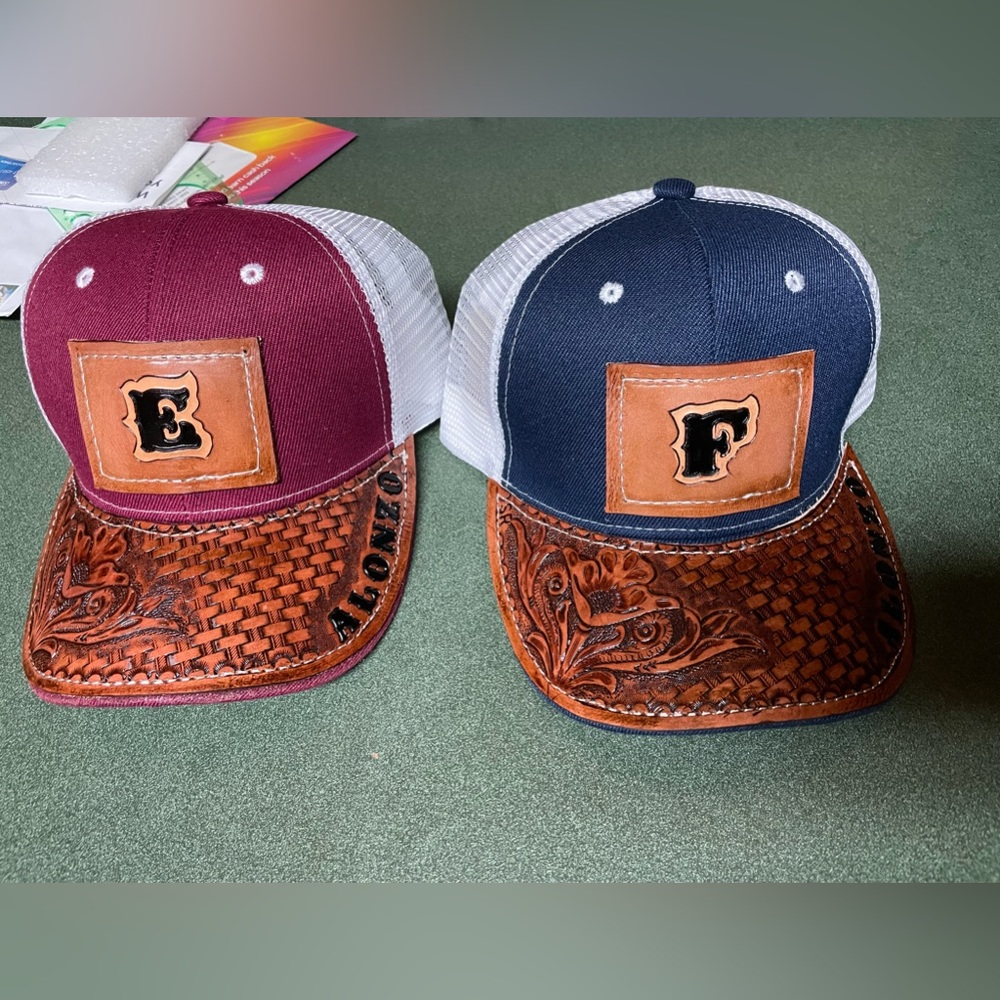 Custom made western trucker hats.